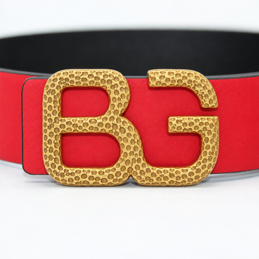VLogo Belt in Glossy Calfskin, Reversible 40 mm