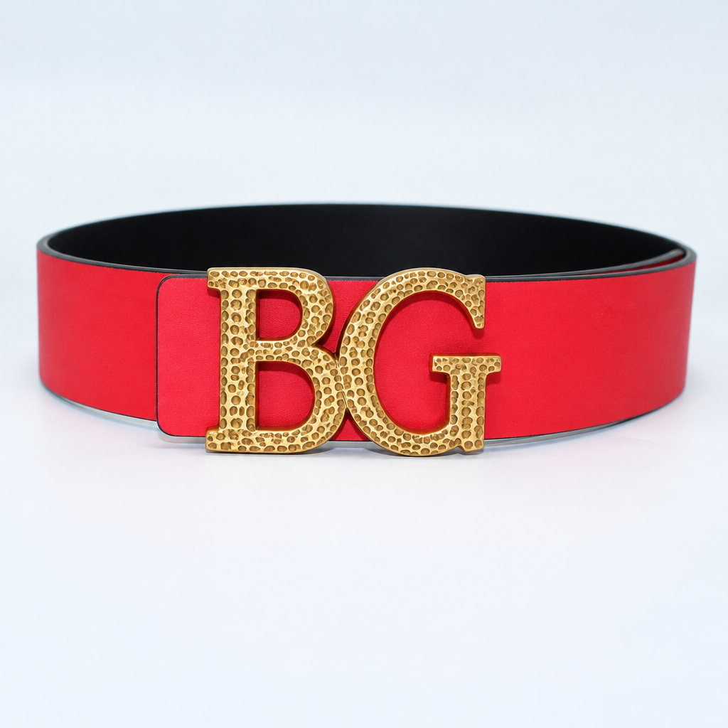 VLogo Belt in Glossy Calfskin, Reversible 40 mm