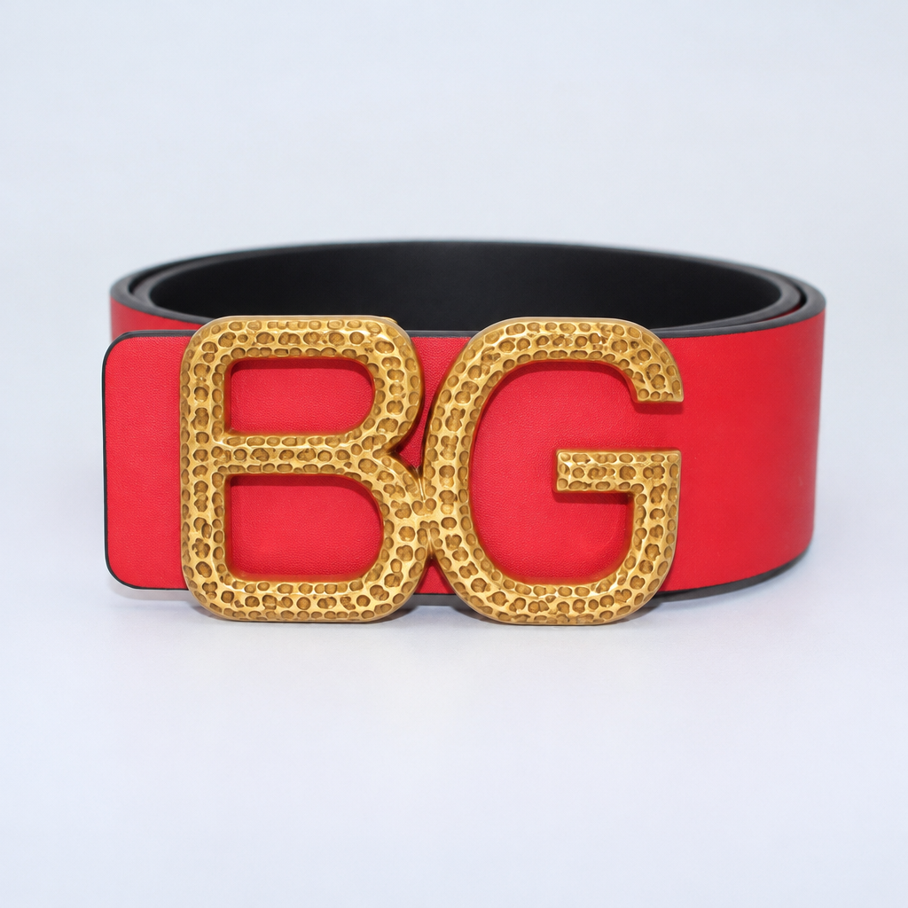 VLogo Belt in Glossy Calfskin, Reversible 40 mm