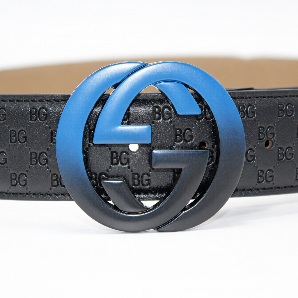 Interlocking G Belt in Black Signature Leather