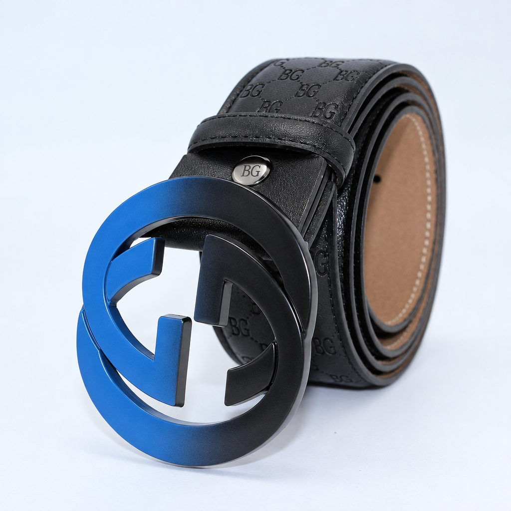 Interlocking G Belt in Black Signature Leather