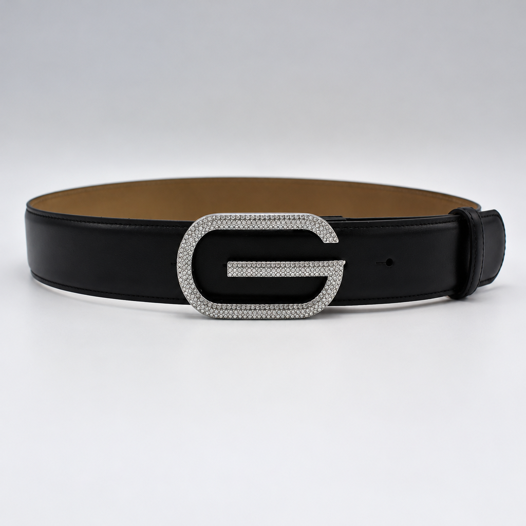 GUESS Rhinestone Belt – Reversible G-Buckle Belt