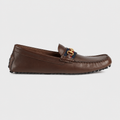 Men's Driver with Web in Cocoa Leather