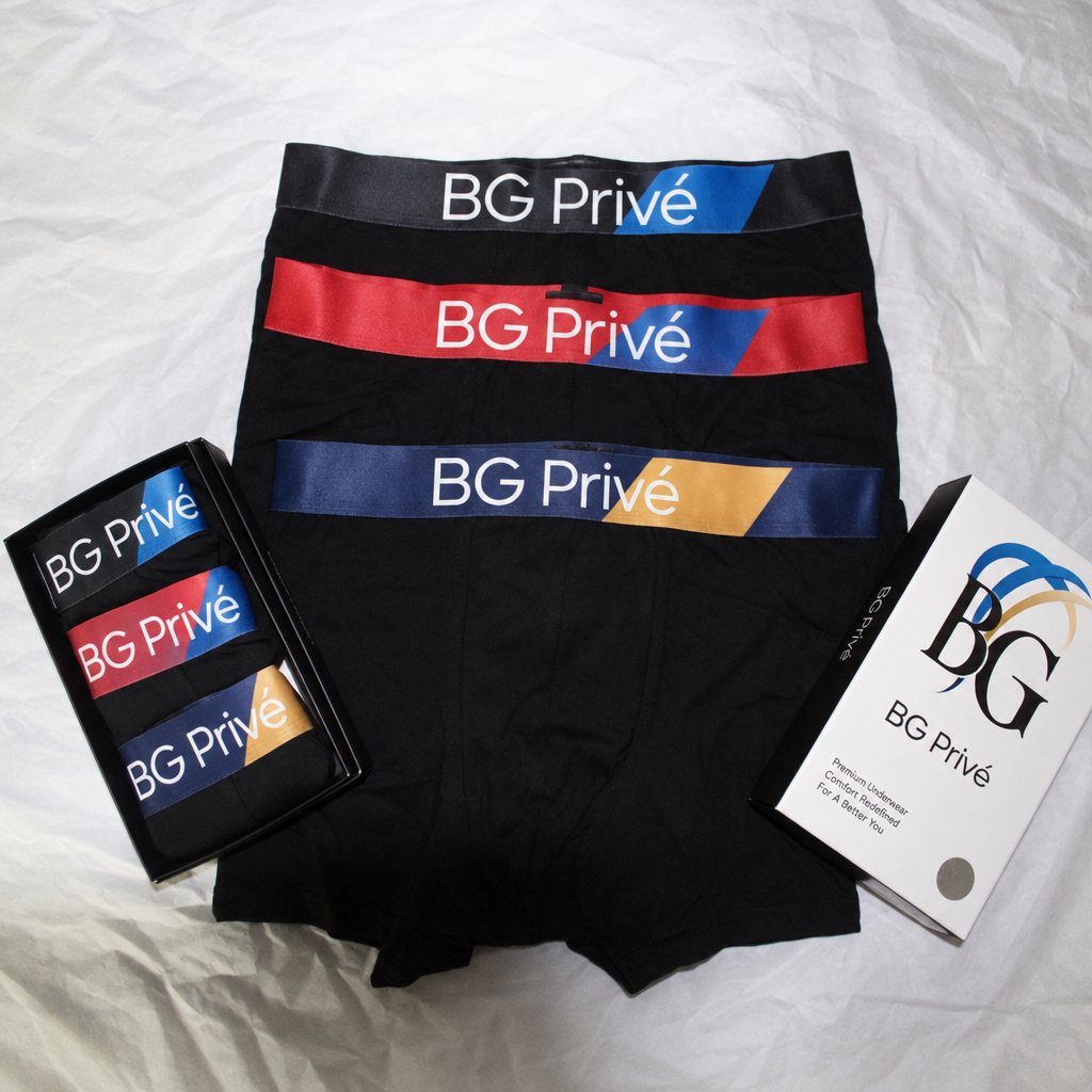 Cotton Stretch 3-Pack Boxer Briefs with Multicolor Logo Waistbands