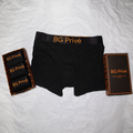 Boxer Briefs for Men, Black, Size L