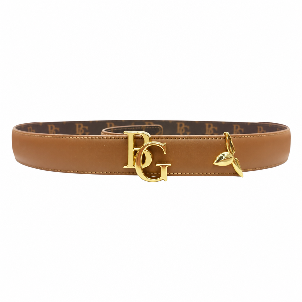 Bloom Reversible Belt – Arizona Brown/Monogram