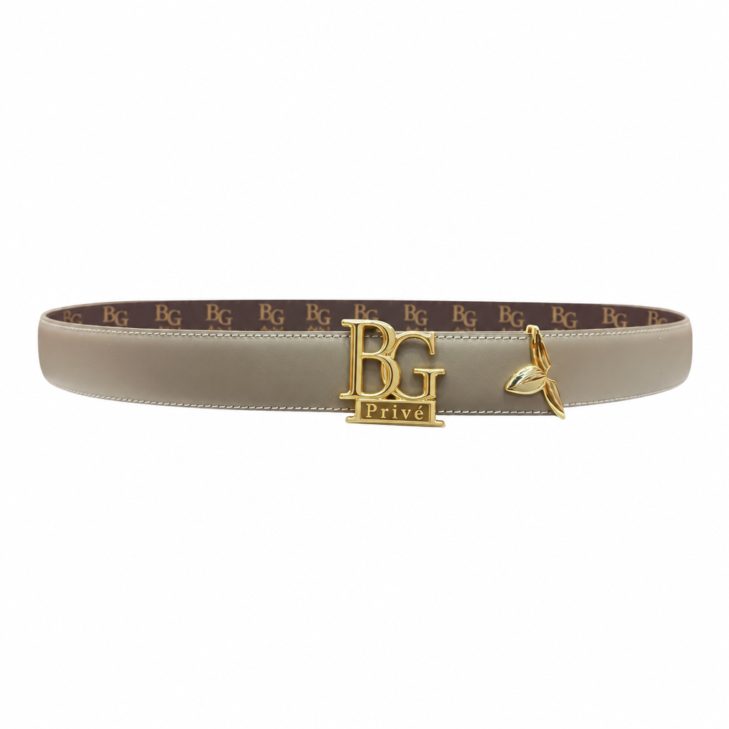 Pretty 30mm Reversible Belt – Beige/Quartz Monogram