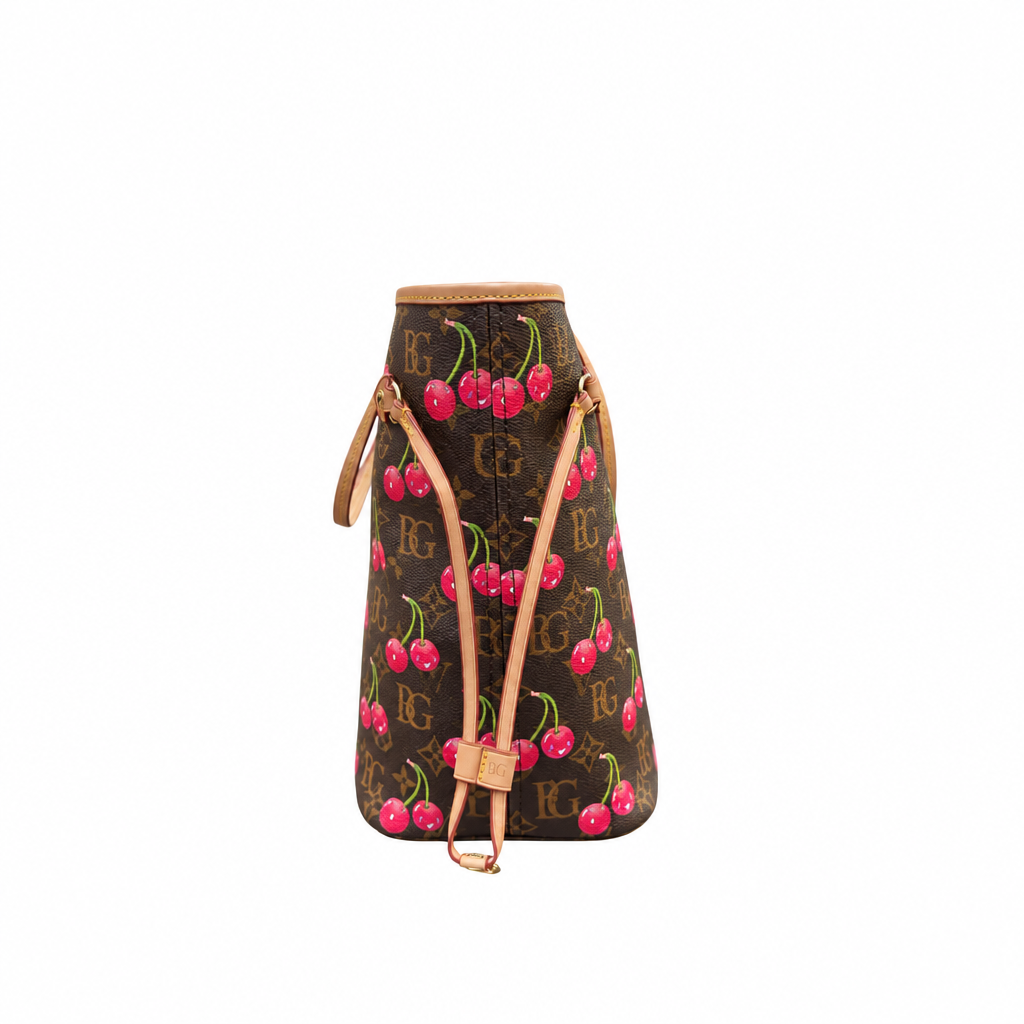 Neverfull MM x TM Cherry Monogram Tote