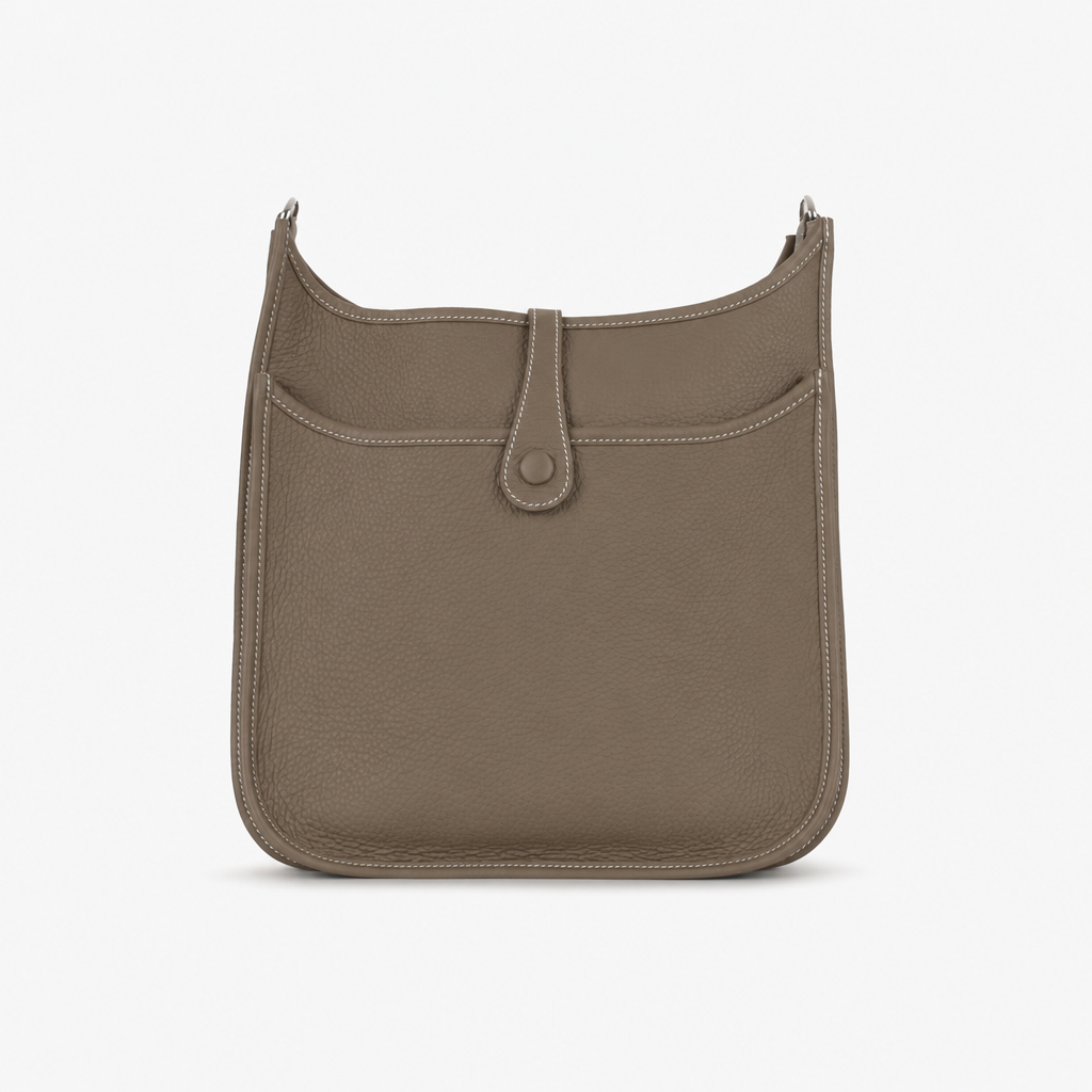Evelyne 29 PM Bag in Étoupe Taurillon Clemence