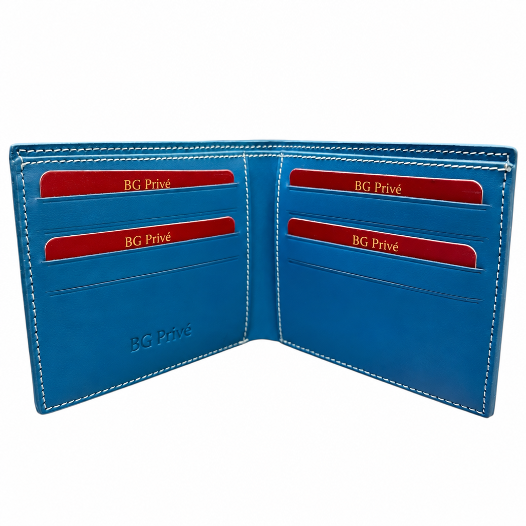 Goyard Navy Bifold Wallet with Four Card Slots