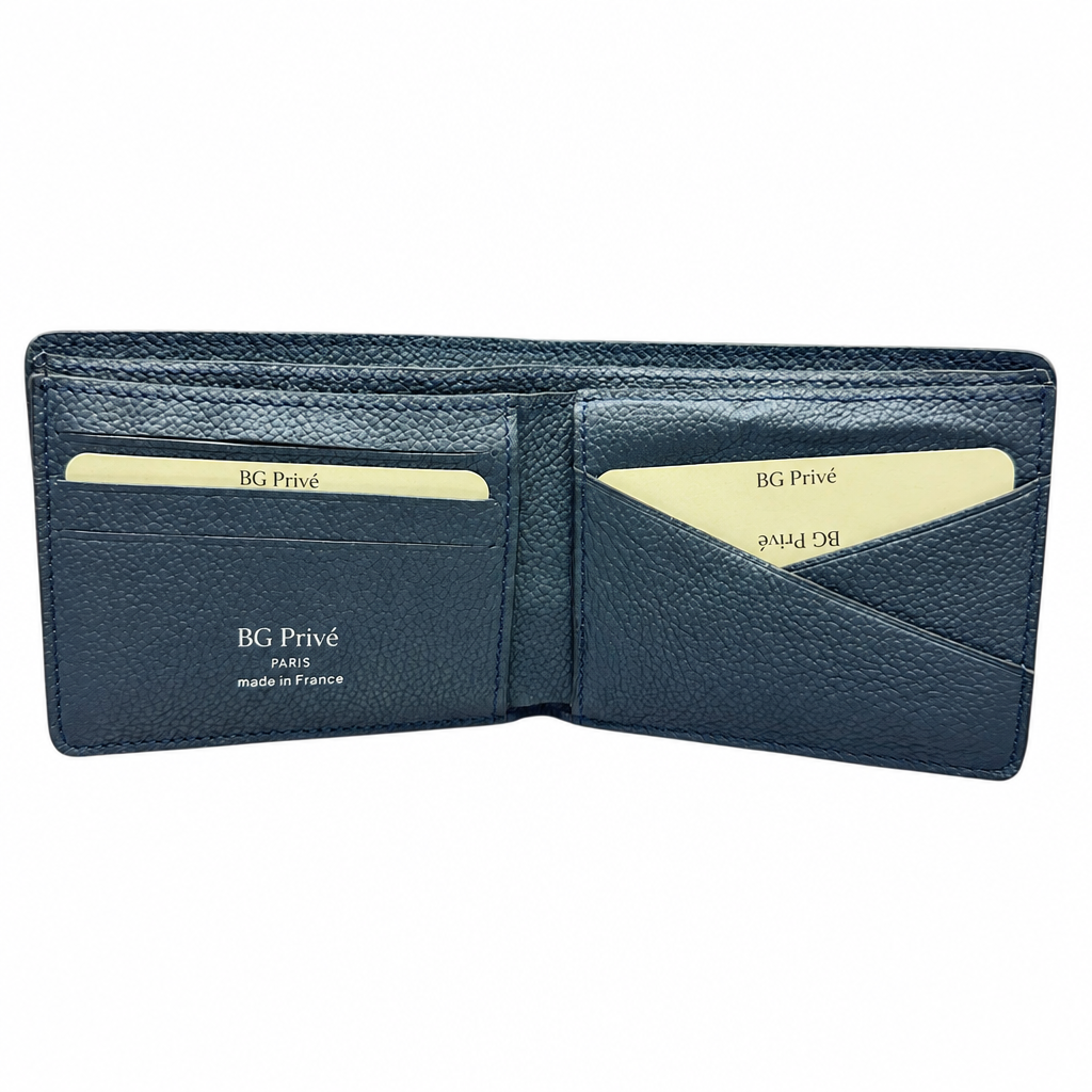 Multiple Wallet in Navy Blue Monogram Shadow Leather