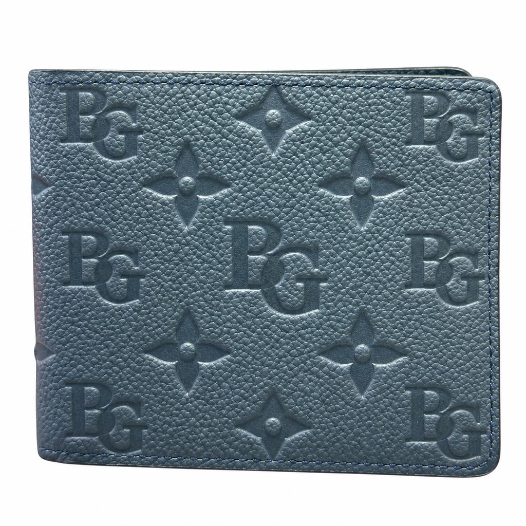 Multiple Wallet in Navy Blue Monogram Shadow Leather