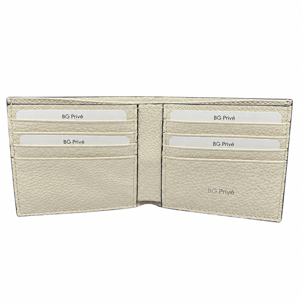 MC² Copernic Compact Wallet in Ivory White