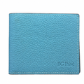 H Sellier Card Holder in Light Turquoise Blue