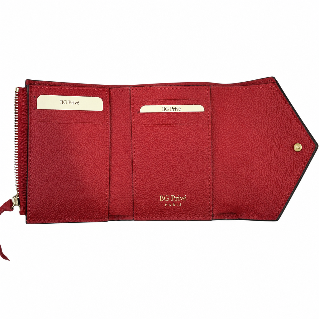 Victorine Wallet in Red Monogram Empreinte Leather