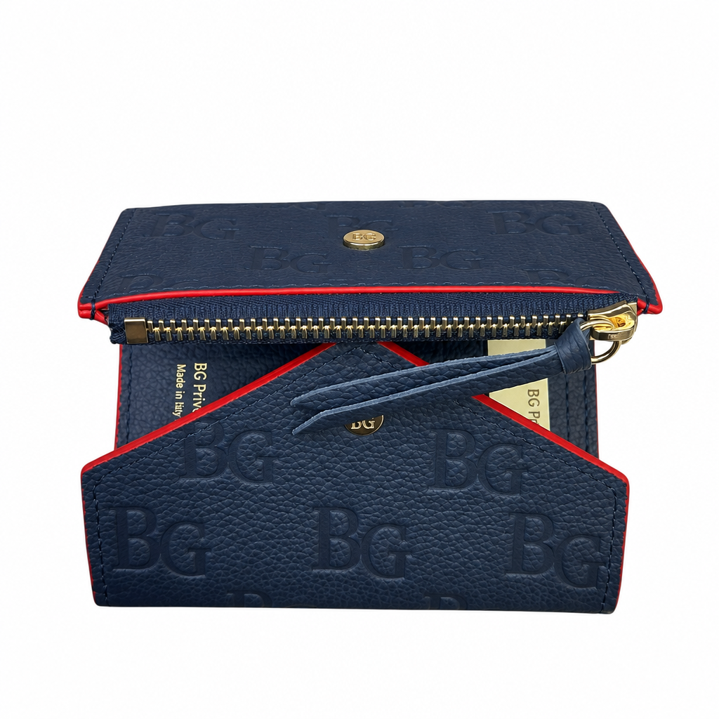 Victorine Wallet in Monogram Empreinte Leather, Marine Rouge