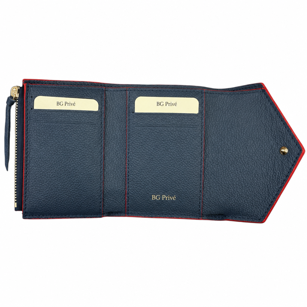 Victorine Wallet in Monogram Empreinte Leather, Marine Rouge