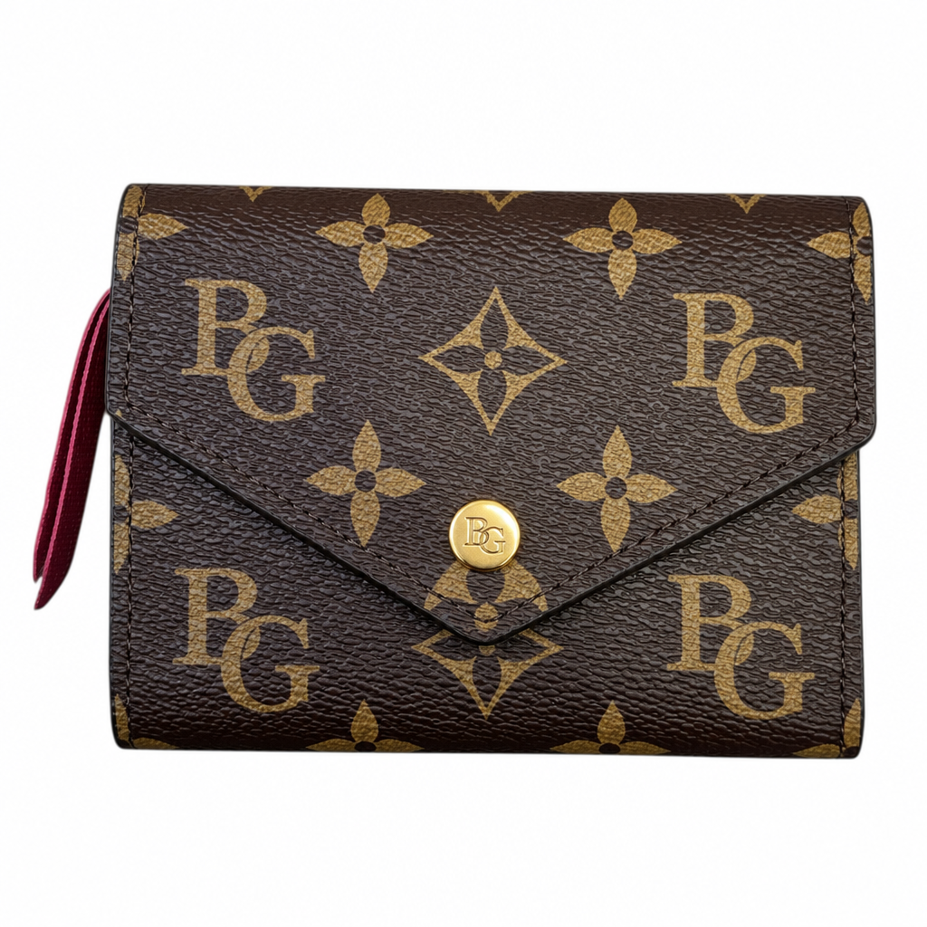 Victorine Wallet in Monogram Canvas, Fuchsia