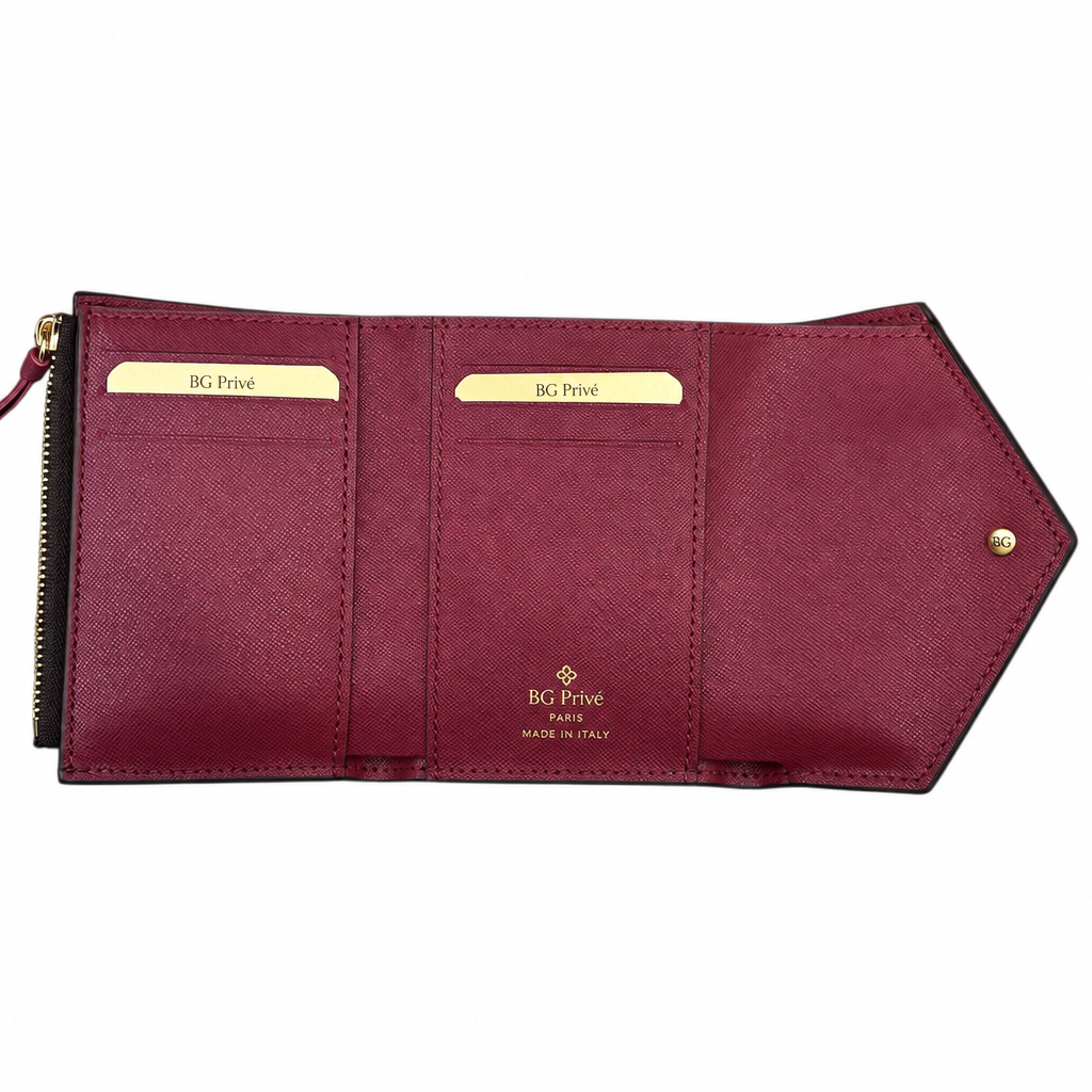 Victorine Wallet in Monogram Canvas, Fuchsia