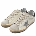 Golden Goose Super-Star Women's Sneakers with Silver Glitter Star