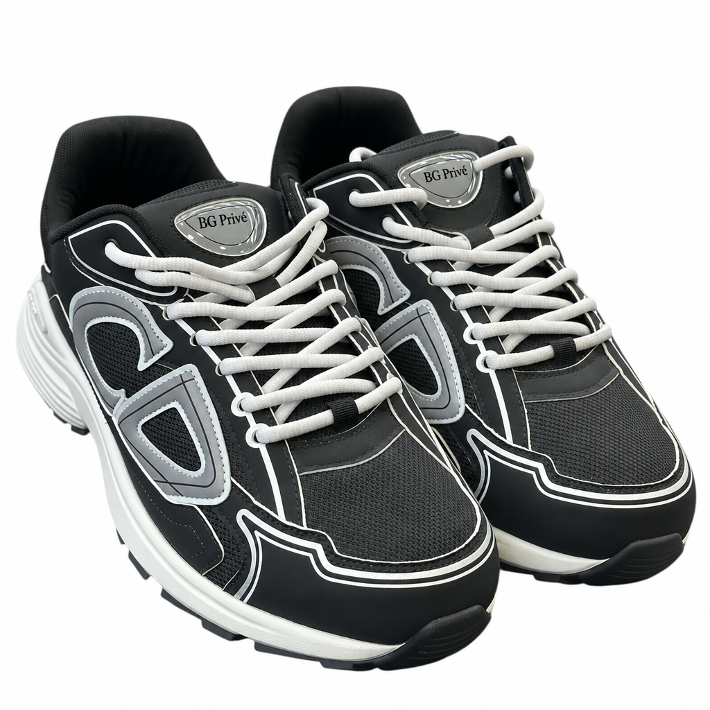 B30 Sneakers – B30 Countdown in Black Technical Mesh