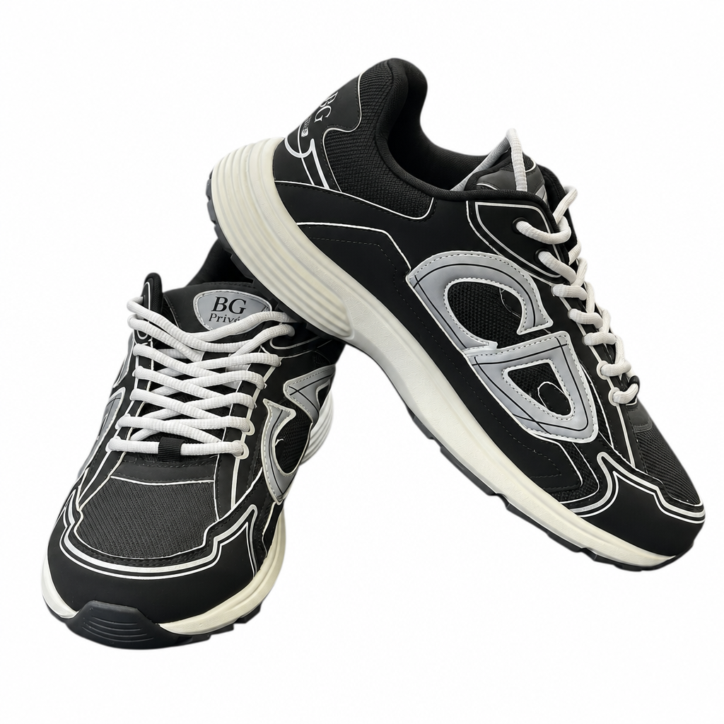 B30 Sneakers – B30 Countdown in Black Technical Mesh