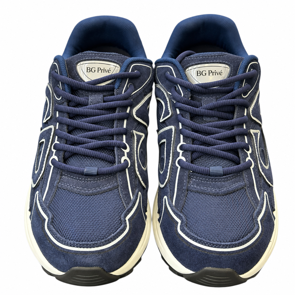 B30 Sneakers in Blue Mesh and Technical Fabric