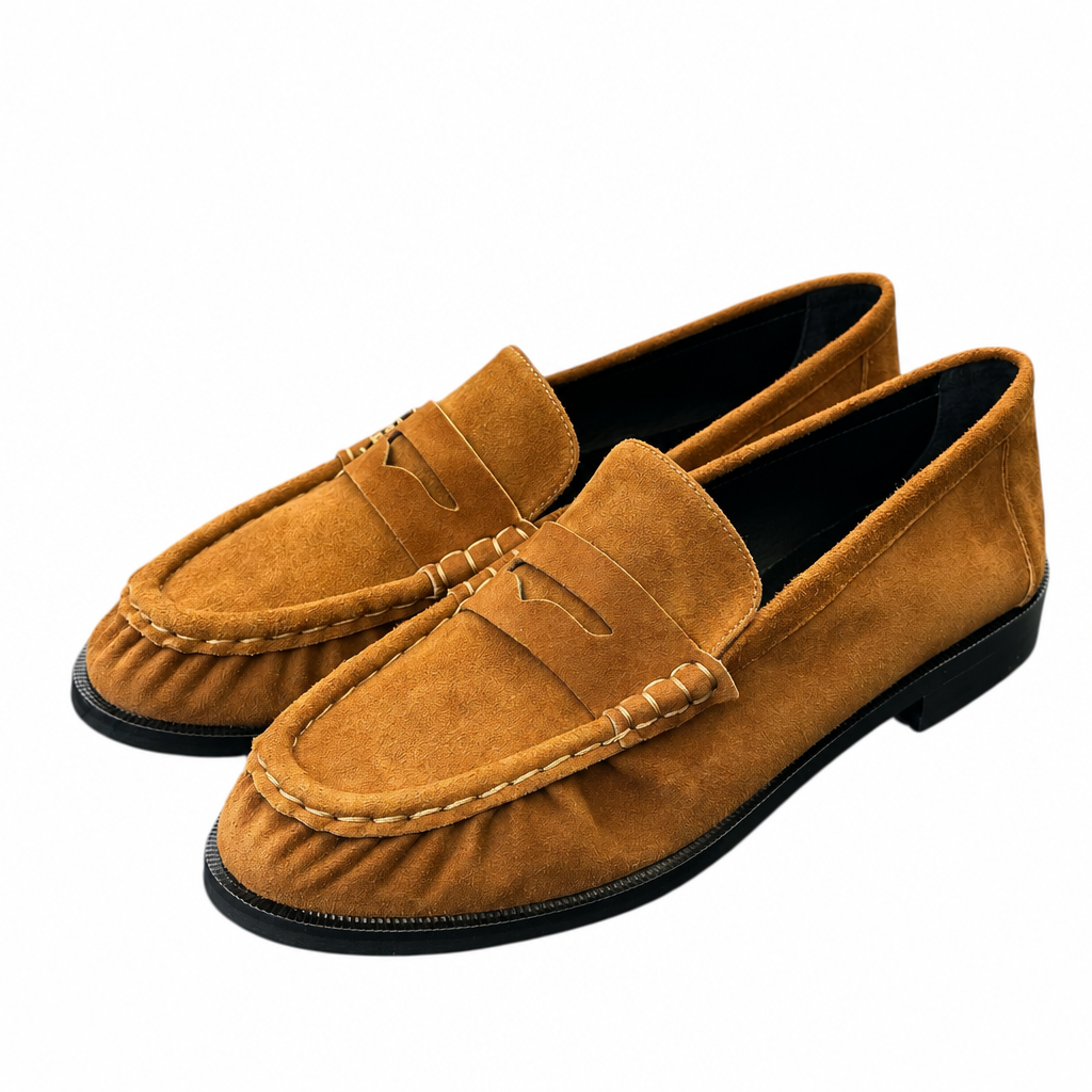 Le Loafer Supple Suede Penny Loafers