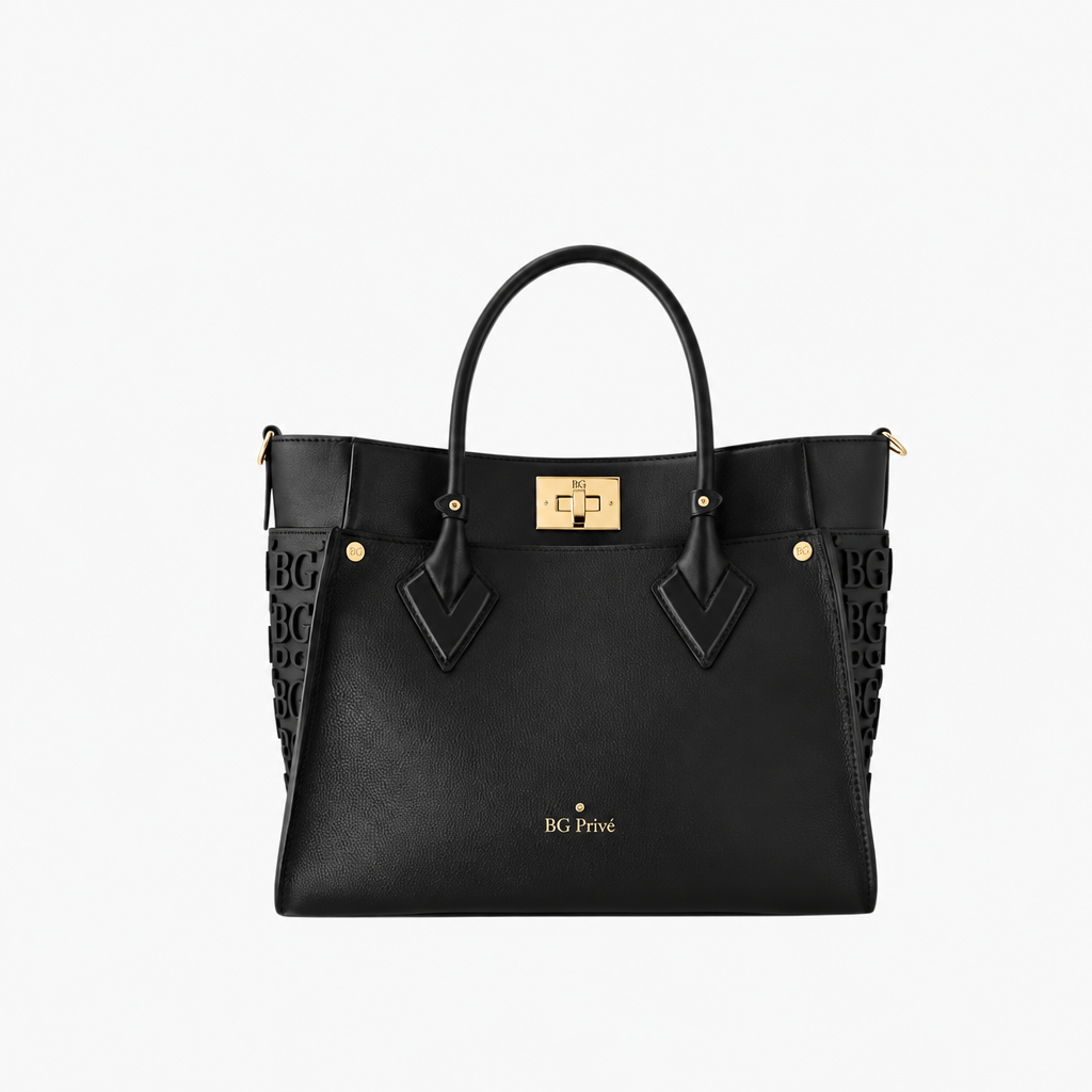 On My Side MM Black Tote M53826