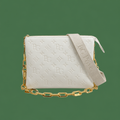 Coussin PM Shoulder Bag in Cream