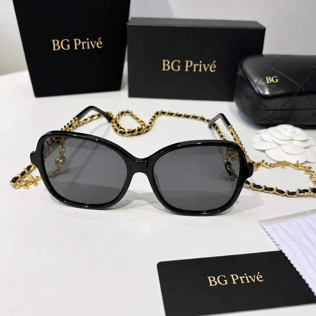 Chain Sunglasses 5210Q C622/S4 in Black