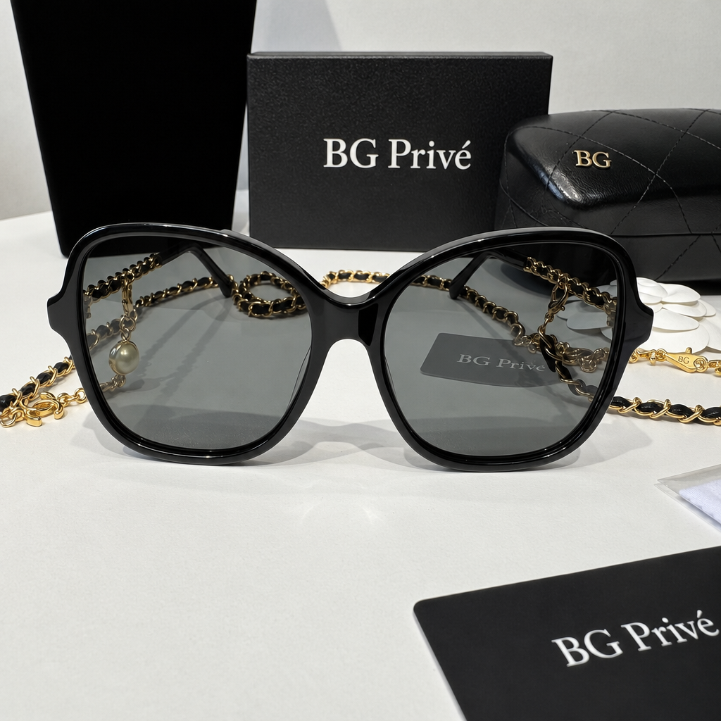 Chain Sunglasses 5210Q C622/S4 in Black