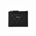 Diamond-Quilted Zip Card Holder / Card Phone Holder