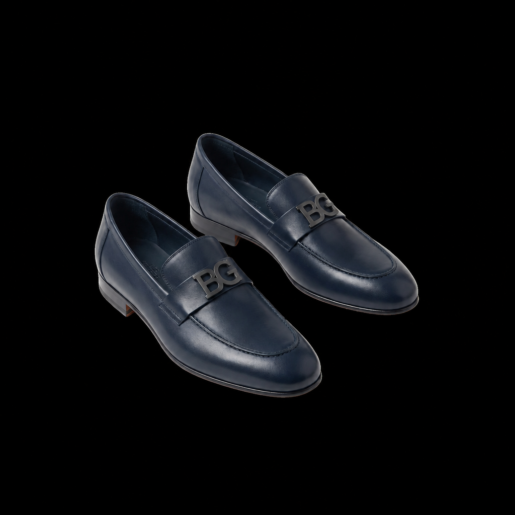 Paris Loafer in Black Goatskin, Size 42