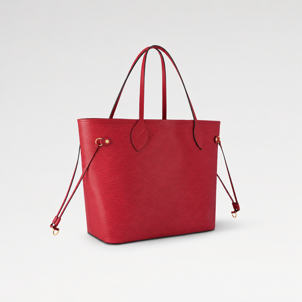 Neverfull MM Castillan Red Epi Leather Tote