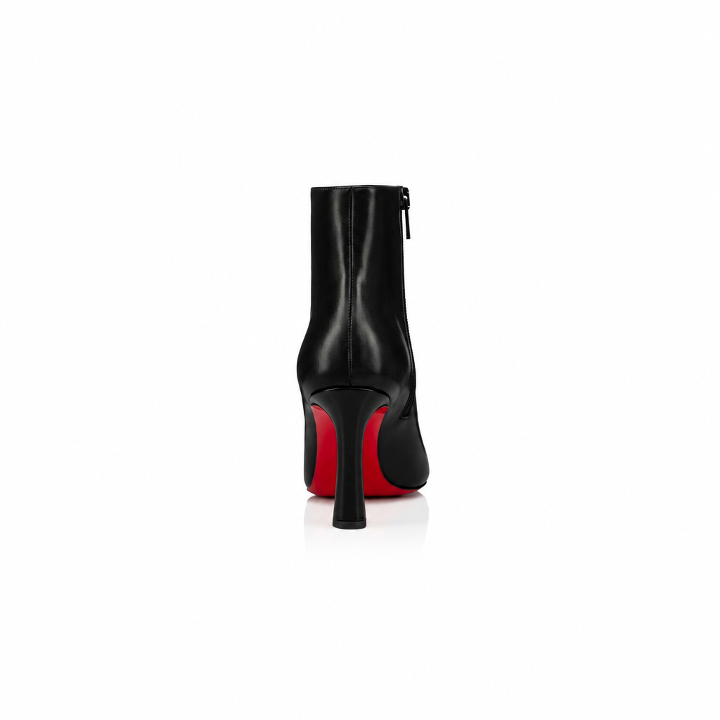 Christian Louboutin So Eleonor Boots – Black Calf Leather 85 mm