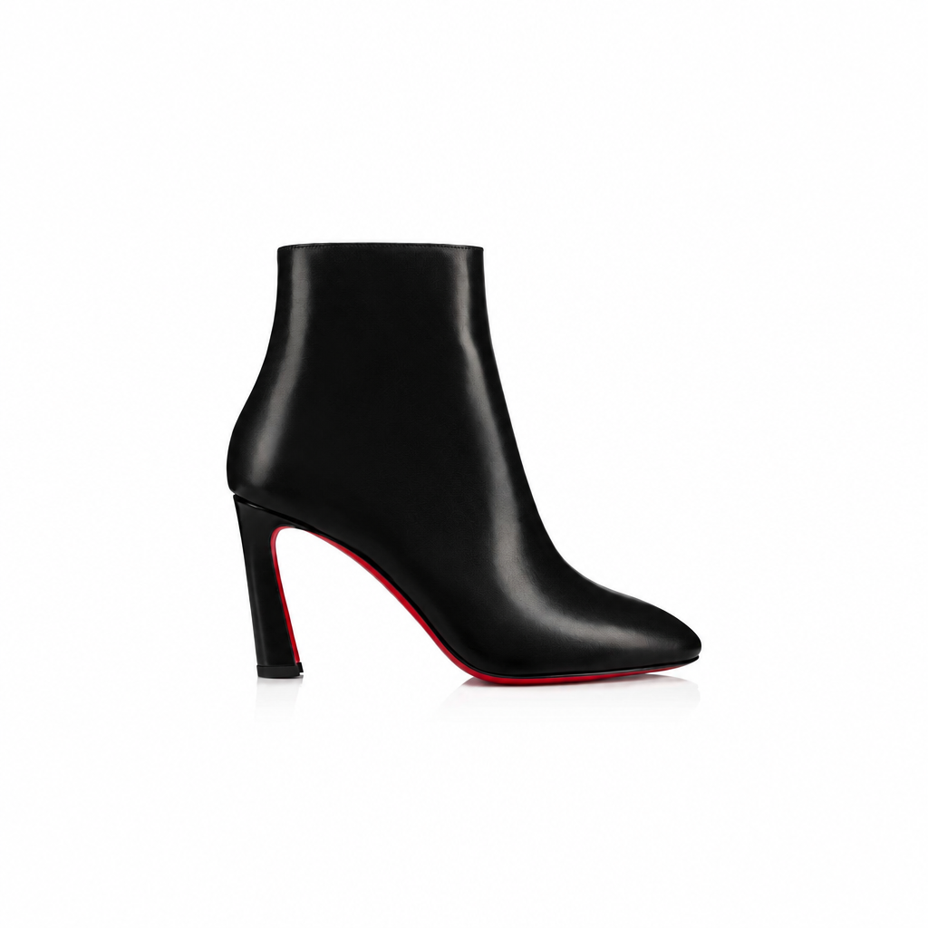 Christian Louboutin So Eleonor Boots – Black Calf Leather 85 mm