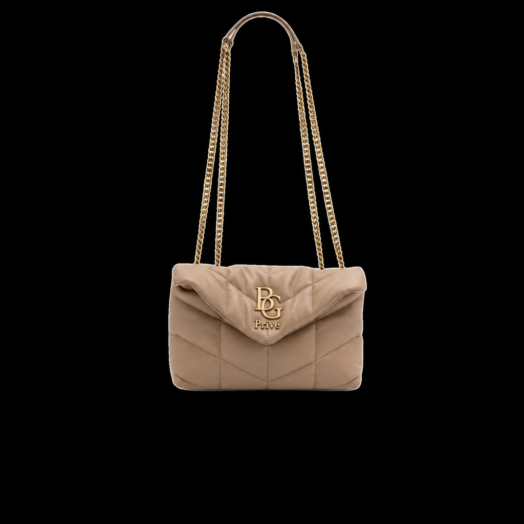 Toy Puffer in Dark Beige Lambskin