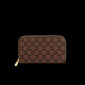 Double Zippy Wallet in Damier Ebene