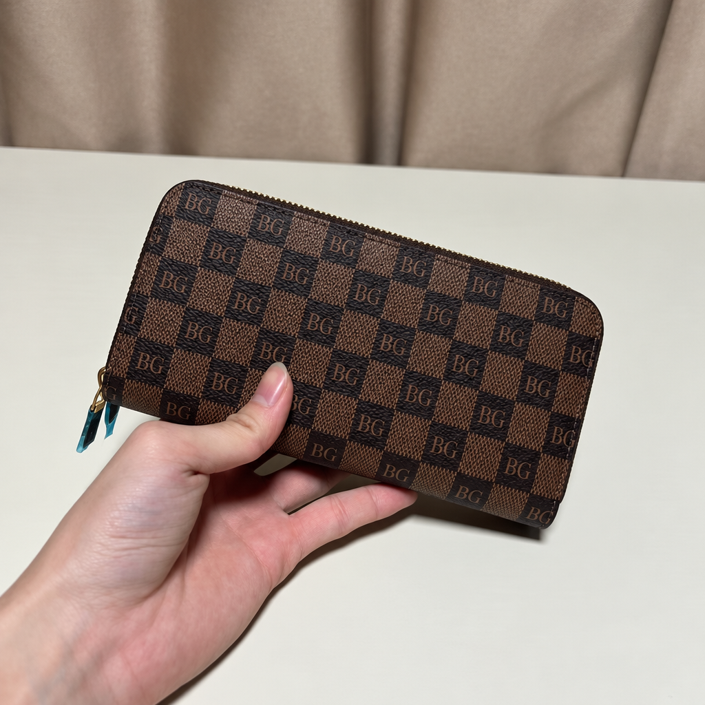 Double Zippy Wallet in Damier Ebene