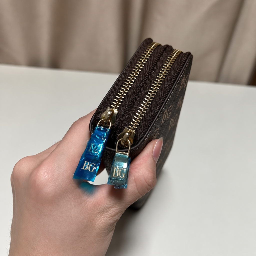 Double Zippy Wallet in Damier Ebene