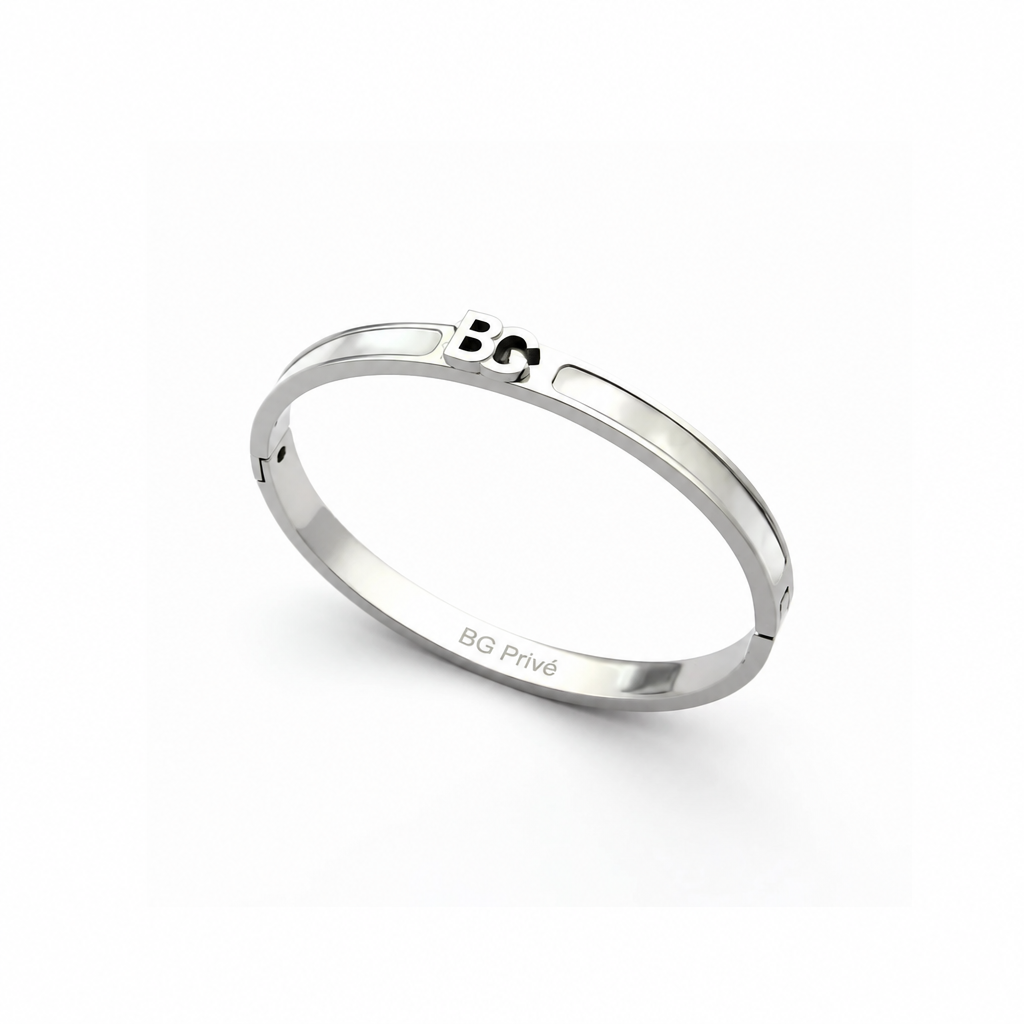 Bangle with Pearlescent Inlay