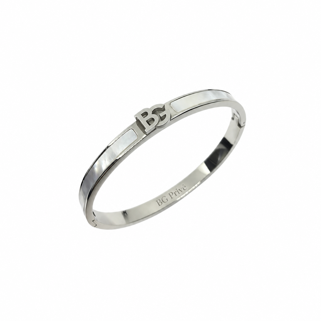Bangle with Pearlescent Inlay