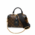 Petite Malle Souple in Monogram Canvas and Black