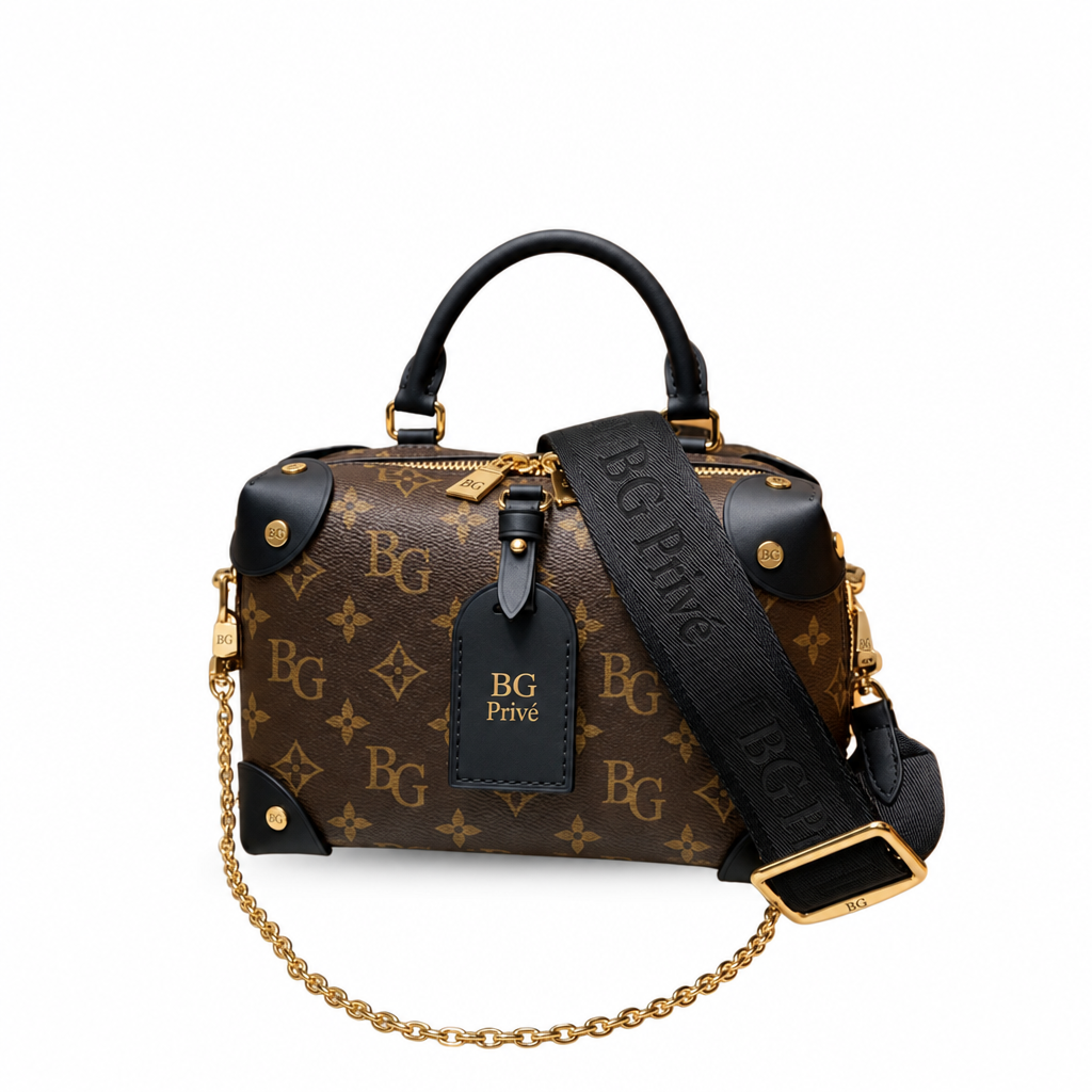 Petite Malle Souple in Monogram Canvas and Black