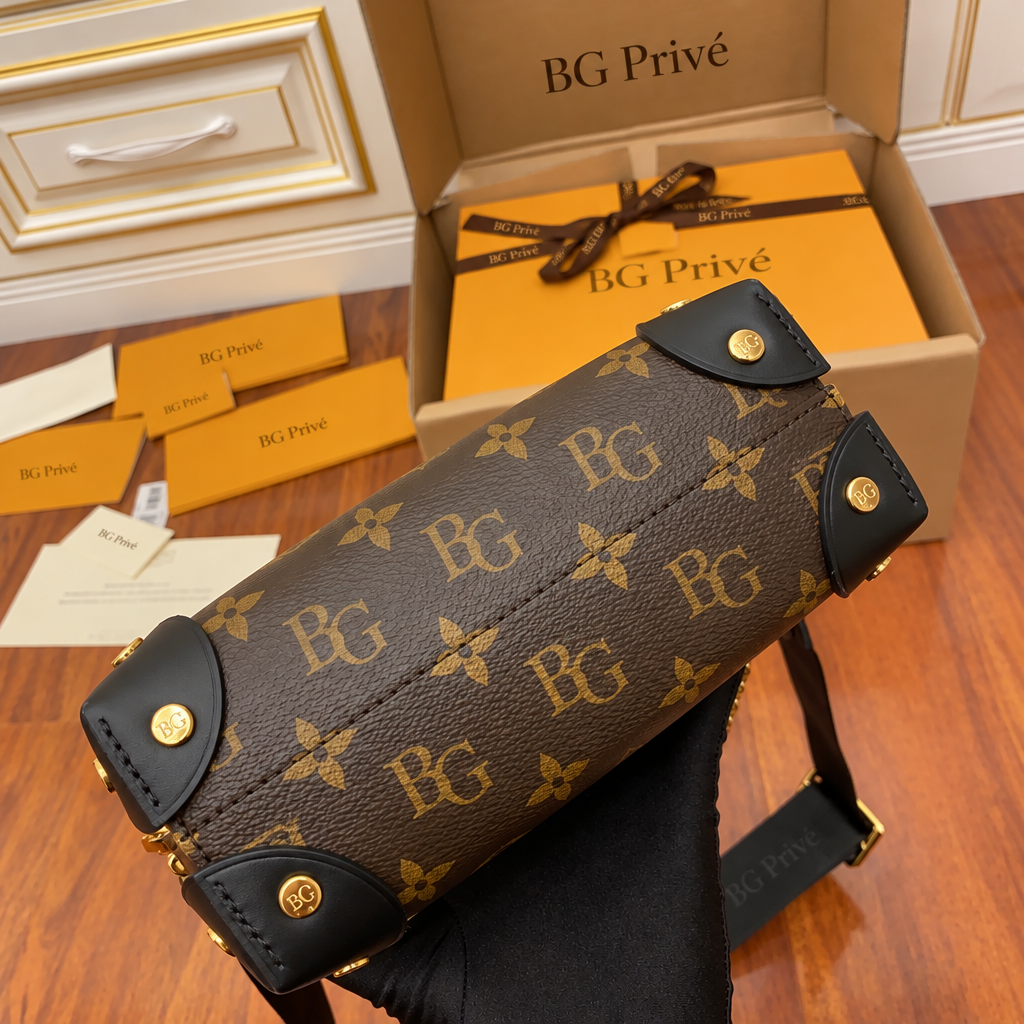 Petite Malle Souple in Monogram Canvas and Black