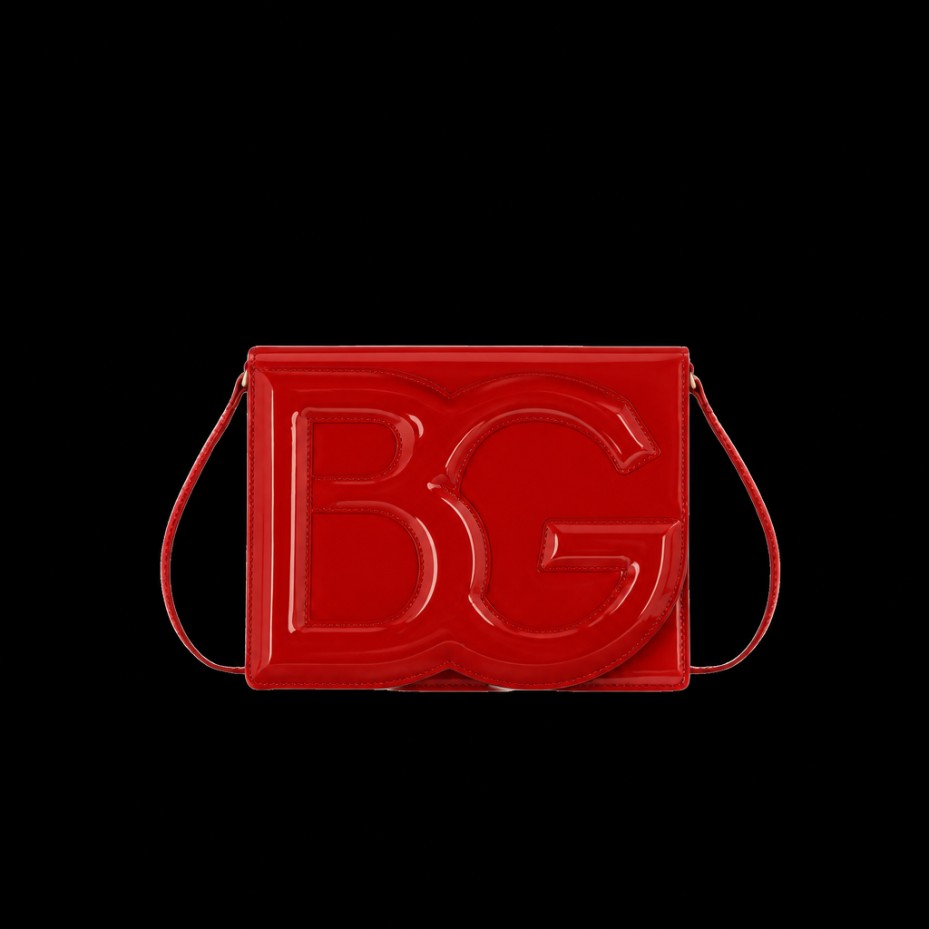 Dolce &amp; Gabbana Patent Leather DG Logo Bag Crossbody – Red