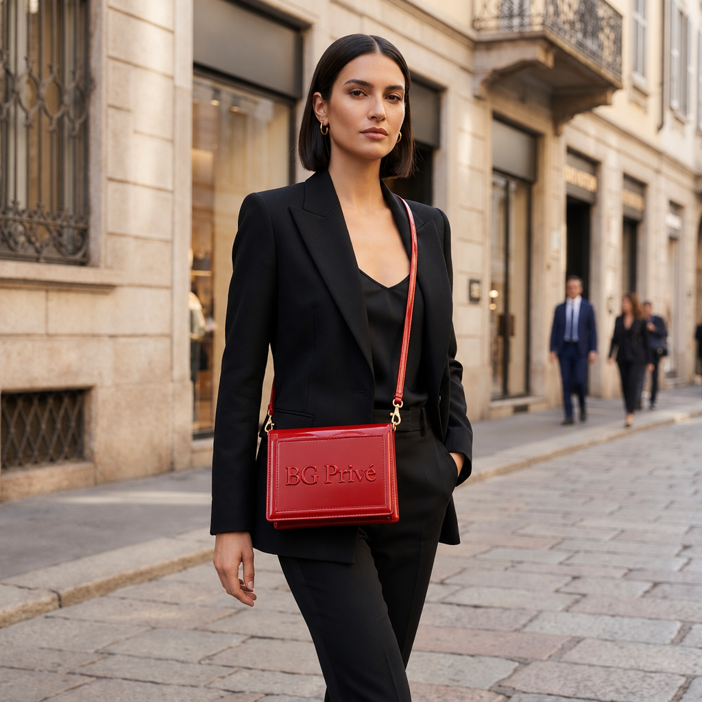 Dolce &amp; Gabbana Patent Leather DG Logo Bag Crossbody – Red