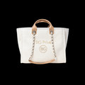 Pearl-Embellished Deauville Shopping Tote