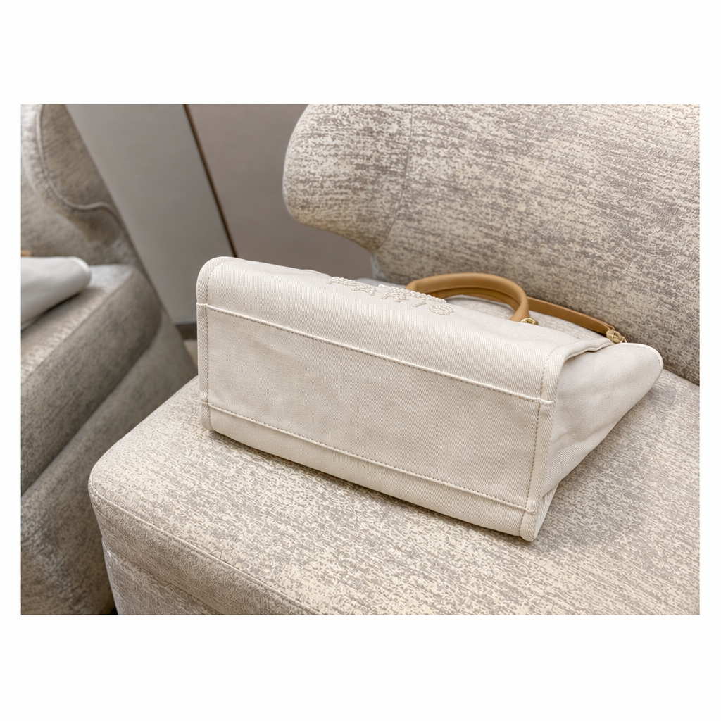 Pearl-Embellished Deauville Shopping Tote